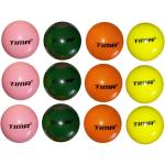 TIMA Multicolor Wind Cricket Ball for Tennis Garden Play (Pack of 12)