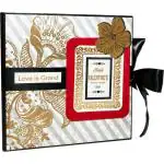 Crafted with Passion Black Handmade Scrapbook Greeting Card