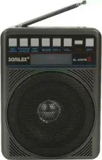 CLUBCLASSY Sonilex SL-526 Speaker Vintage Look with Bluetooth FM Radio (Grey)