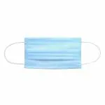 JOBBER 3Ply Non-Woven Fabric Disposable Surgical Dust Mask With Nose Clip (Blue, Without Valve, Pack of 100) for Unisex