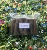 Happy Surroundings Cedar Backflow Incense Cones (50 Cones)