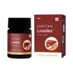Livodex Capsules 10 Capsules | Enriched with Bhringraj, Kutki, Guduchi, Triphala, Daruharidra, Pittpapda & Kumari | Ayurvedic Capsules (10 Capsules - Pack Of 1)
