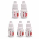 AMPEREUS PH Drop for pH Testing and Alkaline level, for pH Water Testing with pH Color Chart, pH Test Kit, Litmus liquid Bottle - Pack of 5