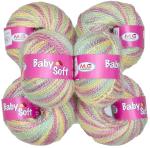 Simi Enterprise J-Redberry Acrylic Baby Soft 4 Ply Wool Ball Hand Knitting Wool, Art Craft Soft Fingering Crochet Hook Yarn, Needle Knitting Yarn Thread Dye Hkd (Pack Of 16)