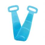 Lichee Silicone Body Back Scrubber Double Side Bathing Brush for Skin Deep Cleaning Massage, Dead Skin Removal Exfoliating Belt for Shower, Easy to Clean, Lathers Well for Men & Women
