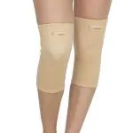 K SQUARIANS Knee Cap For Pain Relief, Knee Pad for Men & Women for Gym, Running & Sports, Beige, Large