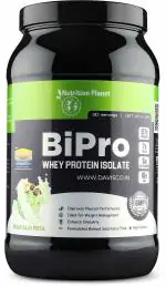 Nutrition Planet BiPro - Whey Protein Isolate (with real Cashew, Pistachio & Saffron) for Pre/Post Workout Recovery (Kesar Kaju Pista - 2lb, 30 Servings)