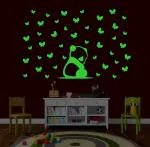 DreamKraft Green Vinyl Glow In The Dark Radium Sticker 56x35 cm