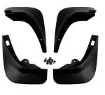 Gee Cee Black Abs Plastic O.E Type Mud Flaps Mud Guard For Skoda Skoda Rapid (Set Of 4)