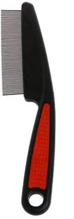 Hundur Store Comb Pet Cat Dog Lice Comb Nit Remover Grooming Brush Tools to Treatment & Remove Fleas, Mites, Ticks, Dandruff Flakes - Stainless Steel Fine Teeth- Color May Vary