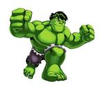 Divinedesigns Multicolor Vinyl Hulk Cartoon Character Wall Sticker