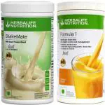 HERBALIFE NUTRITION Weight Gain Combo Pack New SHAKEMATE + Formula -1 MANGO flavor (1000 gm)