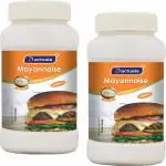 AACTUALA Pack of 2 Vegetable Eggless Mayonnaise (1Kg Each) Sauce (2 x 1000 g)
