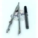 CRAFT WAFT 6 INCH COMPASS STEEL FOR ENGINEERING/ARCHITECTURE AND OTHER DRAWINGS PACK OF 1 WITH 2MM LEAD PACK