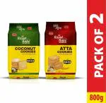 Bonn Royal Bake Crispy and Crunchy Atta and Coconut Cookies (400 gms Each)