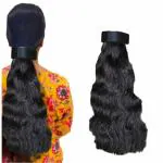 SAJIRI Premium Quality Hair Extensions For Women & Girls Synthetic Stylish Layered Black Curly Dark Clip-in Long Hair Extension | Daily use Hair Wig For Festivals | Party | Events | Wedding Ceremony
