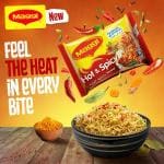 Maggi Hot&Spicy Flavour 2 Minute Noodles | Imported Dubai (3Pack*78g)
