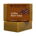 Simply Vedic Coffee Soap Bar For Body, Hand, Face. Gift Set For Men & Women. 100 grams