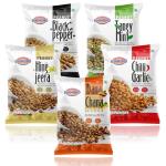 Diamond Sing - 5 Flavoured Peanuts Combo Pack, 150 Gms each | Black Pepper Peanut, Hing Jeera Peanut, Chilli Garlic Peanut, Tangy Mint Peanut, Dana Chana Fusion | Nitrogen Pack (Pack of 5)