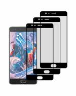 GADGETRONICS OnePlus 3 and 3T Black Tempered Glass Scratch Resistant and Anti Fingerprint Screen Protector