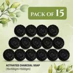 BADA HAIR products Charcoal Bath Soap for Face Deep Clean, Skin Brightening & Whitening Removing Dirt Germ Protection Cleansing For Skin (Set of 15)