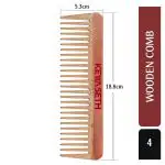 Keya Seth, Neem Wooden Comb Wide Tooth for Hair Growth for Men & Women All Purpose Large Size Perfect Hair Setter.