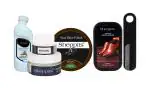 Sheppits Premium Shoe Shiner (Neutral), Shoe Polish (Brown), Shoe Horn (Black), Shoe Cream, & Suede or Nubuck Shoes Cleaner Combo | Shoe Care Kit