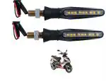 Kozdiko Front & Rear Side Sleek Yellow Indicator Light Set of 4 Pcs for Aprilia SR 150