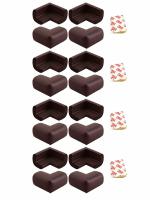 TONY STARK Corner Edge Protector,Table Desk Corner Edge protector,kids safety corner cushion bumper guard protector(16 Pieces,Brown)
