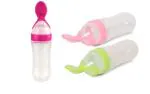 ShopiMoz Pack of 3 Spoon Feeder Bottle for Baby |BPA Free|Easy Flo Technology|
