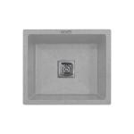 CURATE INDIA Single Bowl Premium 16x18 Qurtz Sink For Kitchen - Granite/Quartz Stone Modern Sink With PVC Waste Pipe & Coupling, 8 Color Range