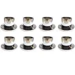 Rawk Stainless Steel Shine Curtain Rod Brackets,Curtain Bracket Parda Holder,Curtain Finial Rod Pocket Finials Designer Door and Window Rod Support Fittings,Curtain Rod Holders (Brown Color,Pack of 2)