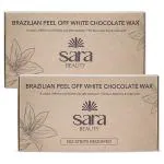 Sara Soul of Beauty Brazilian Peel off White Chocolate Wax for Face, Under arms & Intimate Hair Removal ( 2 X 500gm )