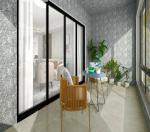 JAAMSO ROYALS Grey with White Lining Decorative Peel and Stick Vinyl home Décor Wallpaper ( 1000 CM X 45 CM )