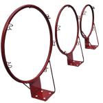 MSI Wall Mounted Basketball Hoop Standard Basketball Rim for Indoor Outdoor Game Black | Team Sports | Basketball | Backboard Systems | Basketball Hoop for Boys Training (Pack of 3)