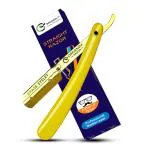 Organim Care Products Brass Barber Shaving Razor for Men and Women, Yellow