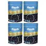 Happilo Premium Afghani Black Raisins with Seeds, Antioxidants, Zero Cholesterol, 250g Pack of 4