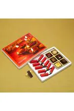 Jus' Trufs 10 Diwali Crackers and 6 Diwali Mithai Truffles Gift Box (Pack of 1)
