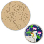 PAPERICIOUS 4 mm thick Pre Marked MDF Base Mandala 5(10cm)