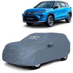 Kingsway Dust Proof Car Body Cover with Mirror Pockets for Toyota Urban Cruiser Hyryder 2022 Onwards Model, Color : Grey Matty