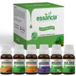Essancia - Naturally In Every Drop Cinnamon, Rosemary, Orange, Lavender, Bergamot, Tea Tree Essential Oils, 15 Ml Each (Combo Of 6)