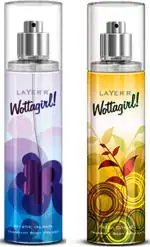 LAYERR Wottagirl Mystic Island and Fresh Citrus Body Mist Combo Set for Women 135 ml (Pack of 2)