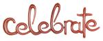 My Party Suppliers Prismatic Rose Gold Celebrate Cursive Letter Balloon Banner