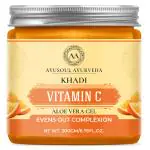 Ayusoul Ayurveda Khadi Vitamin C (200 g) Aloe Vera Gel 100% Natural for Body Skin Treatment|