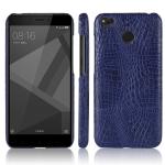 EXCLESIOR Xiaomi Redmi 4 Plain Blue Shockproof, Solid Grip, PU leather Back Cover