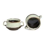 Caffeine Multicolor Stoneware Soup Bowls With Spoon (Set Of 2)
