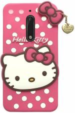 Aviaaz Nokia 5 Hello Kitty Pink Rubber, Silicon Back Cover