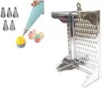 Urban Buy Multicolor Steel Nozzle And Amrapali Grater Kitchen Tool Set 7 pc