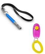 Pets Empire Dog Training Whistle Adjustable High Pitch Frequency and Dog Clicker Combo