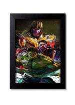 Blue Nexus Avengers Infintiy War Wall Poster with Wall Frame Room Art Painting Collection A4 size 10x13